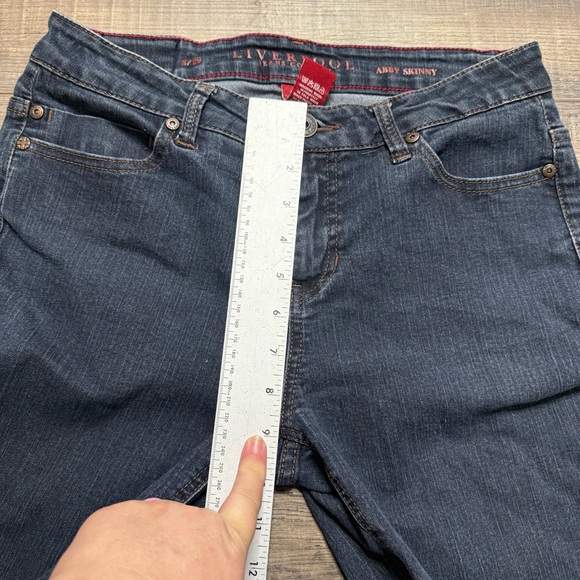 Liverpool Dark Blue Abby Skinny Denim Jeans - Picture 13 of 13